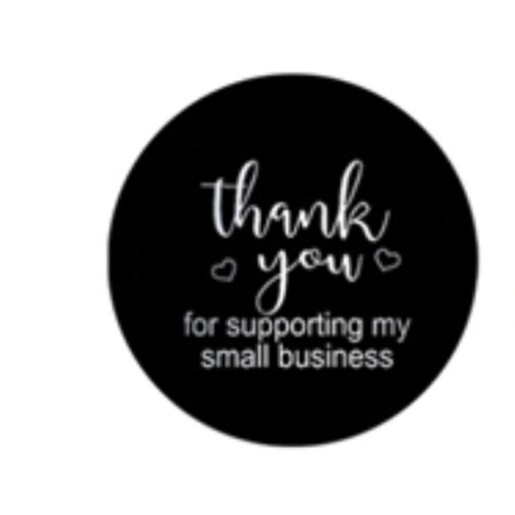 500 PCS Thank You For Supporting  My Small Business 1" Stickers Waterproof Choos - Picture 7 of 9